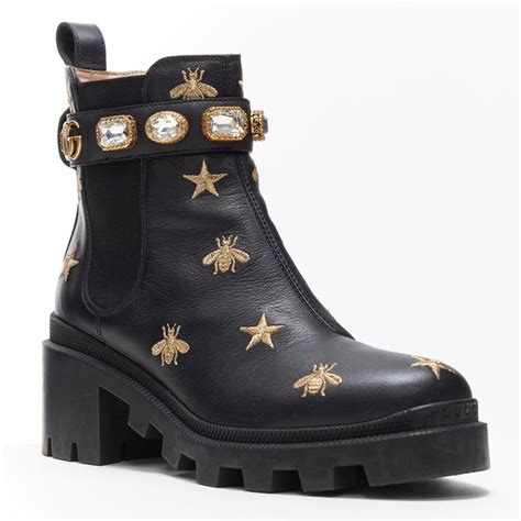 gucci boot with jewels